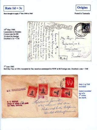NEW SOUTH WALES - NACHPORTO 1891-1966 – Blatt 92