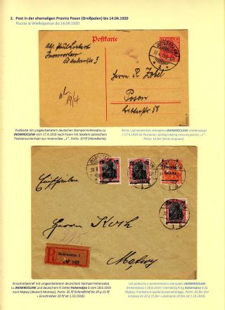 POŠTA V ZÁPADNÍM POLSKU 1919-1920 (polsky) – list 20