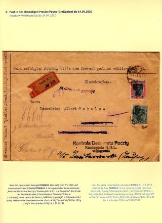 POŠTA V ZÁPADNÍM POLSKU 1919-1920 (polsky) – list 32