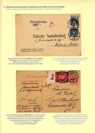 POST IN WESTPOLEN 1919-1920 (polnisch) – Blatt 98