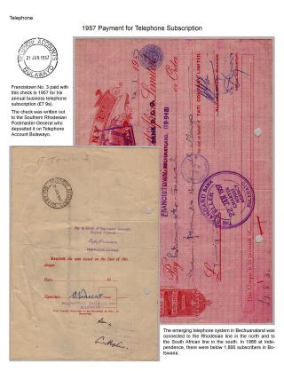 SLUŽBY POŠTOVNÍHO ÚŘADU V BEČUÁNSKU – list 14