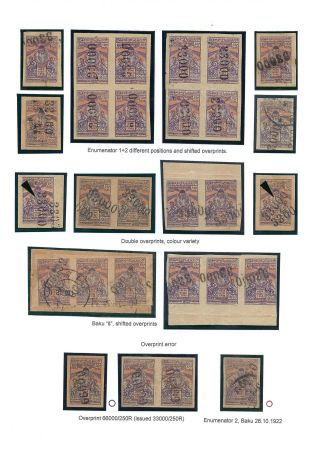 AZERBAIJAN 1919-1923 – sheet 49
