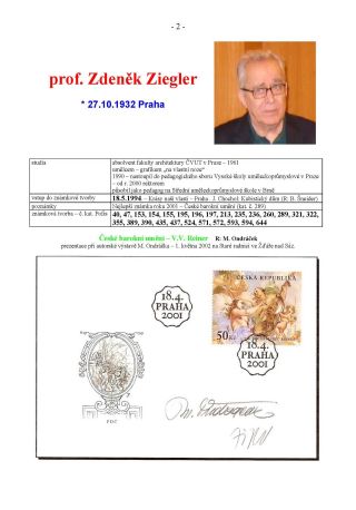 NEW AUTHORS OF CZECH STAMPS – sheet 2