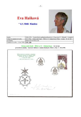 NEW AUTHORS OF CZECH STAMPS – sheet 5
