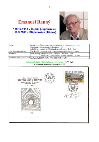 NEW AUTHORS OF CZECH STAMPS – sheet 7