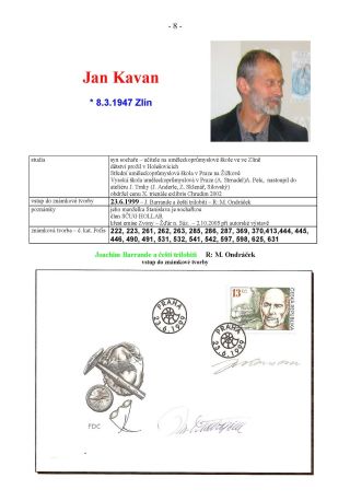 NEW AUTHORS OF CZECH STAMPS – sheet 8
