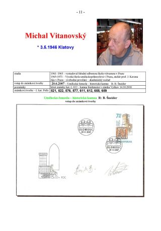NEW AUTHORS OF CZECH STAMPS – sheet 11