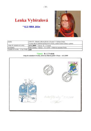 NEW AUTHORS OF CZECH STAMPS – sheet 14