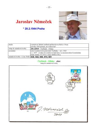 NEW AUTHORS OF CZECH STAMPS – sheet 15