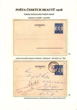 POŠTA ČESKÝCH SKAUTŮ 1918 – list 9