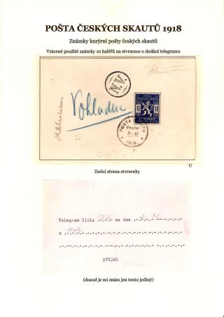 POŠTA ČESKÝCH SKAUTŮ 1918 – list 10