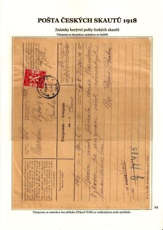 POŠTA ČESKÝCH SKAUTŮ 1918 – list 12