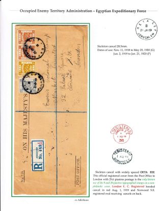 THE CIVILIAN POSTMARKS AND POSTAL MARKINGS OF BRITISH JERUSALEM 1918-1948 – sheet 7
