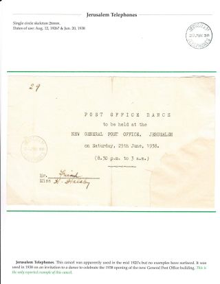 RAZÍTKA CIVILNÍ POŠTY A POŠTOVNÍ ZNAČENÍ V BRITSKÉM JERUZALÉMU 1918-1948 – list 88