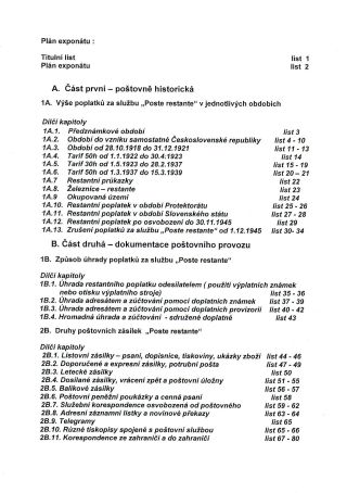 POSTE RESTANTE (focusing on the territory of Czechoslovakia) – sheet 2