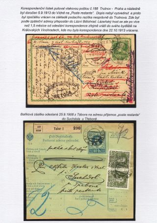 POSTE RESTANTE (focusing on the territory of Czechoslovakia) – sheet 7
