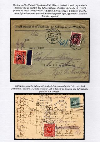 POSTE RESTANTE (zaměřené na území Československa) – list 18