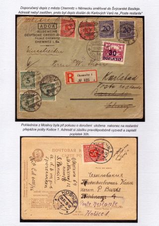 POSTE RESTANTE (zaměřené na území Československa) – list 19