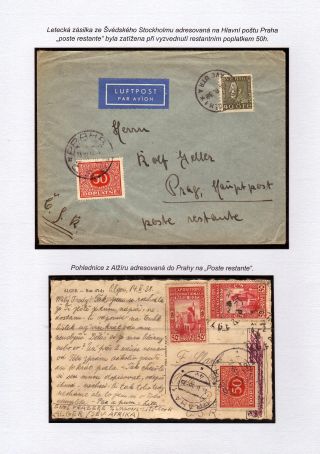 POSTE RESTANTE (zaměřené na území Československa) – list 21