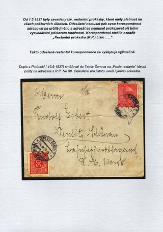 POSTE RESTANTE (zaměřené na území Československa) – list 22