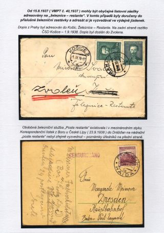 POSTE RESTANTE (zaměřené na území Československa) – list 23