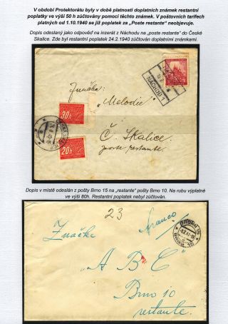 POSTE RESTANTE (zaměřené na území Československa) – list 25