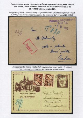 POSTE RESTANTE (zaměřené na území Československa) – list 29