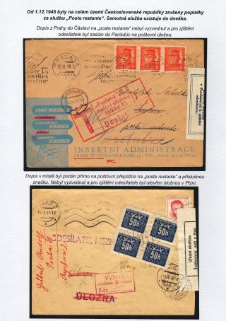 POSTE RESTANTE (zaměřené na území Československa) – list 30