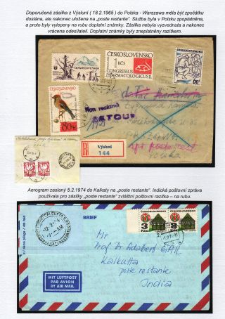 POSTLAGERND (mit Schwerpunkt auf dem Gebiet der Tschechoslowakei) – Blatt 33