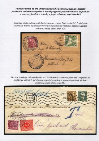 POSTLAGERND (mit Schwerpunkt auf dem Gebiet der Tschechoslowakei) – Blatt 40