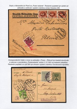 POSTLAGERND (mit Schwerpunkt auf dem Gebiet der Tschechoslowakei) – Blatt 41