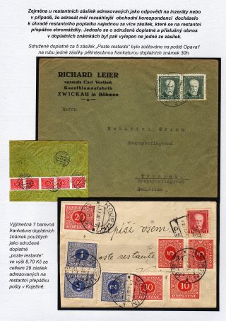 POSTLAGERND (mit Schwerpunkt auf dem Gebiet der Tschechoslowakei) – Blatt 43