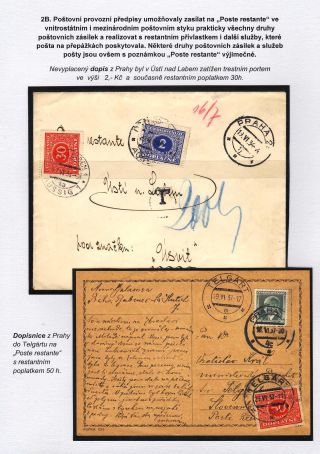 POSTLAGERND (mit Schwerpunkt auf dem Gebiet der Tschechoslowakei) – Blatt 44