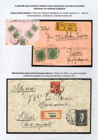 POSTLAGERND (mit Schwerpunkt auf dem Gebiet der Tschechoslowakei) – Blatt 47