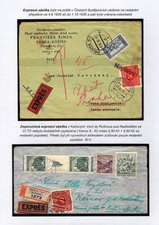 POSTLAGERND (mit Schwerpunkt auf dem Gebiet der Tschechoslowakei) – Blatt 48