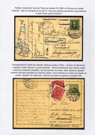 POSTLAGERND (mit Schwerpunkt auf dem Gebiet der Tschechoslowakei) – Blatt 53