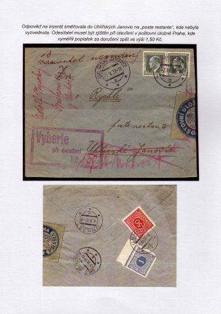 POSTLAGERND (mit Schwerpunkt auf dem Gebiet der Tschechoslowakei) – Blatt 55