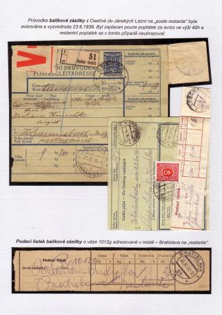 POSTLAGERND (mit Schwerpunkt auf dem Gebiet der Tschechoslowakei) – Blatt 57