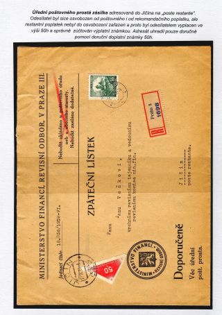 POSTLAGERND (mit Schwerpunkt auf dem Gebiet der Tschechoslowakei) – Blatt 60
