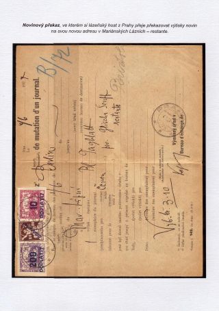 POSTLAGERND (mit Schwerpunkt auf dem Gebiet der Tschechoslowakei) – Blatt 64