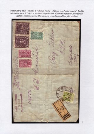 POSTLAGERND (mit Schwerpunkt auf dem Gebiet der Tschechoslowakei) – Blatt 68