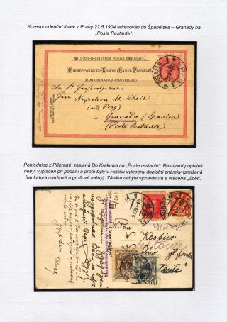 POSTLAGERND (mit Schwerpunkt auf dem Gebiet der Tschechoslowakei) – Blatt 72