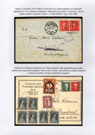 POSTLAGERND (mit Schwerpunkt auf dem Gebiet der Tschechoslowakei) – Blatt 74