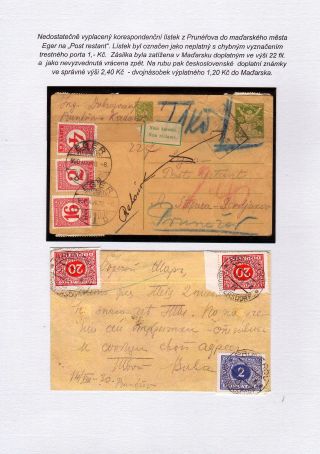 POSTLAGERND (mit Schwerpunkt auf dem Gebiet der Tschechoslowakei) – Blatt 75