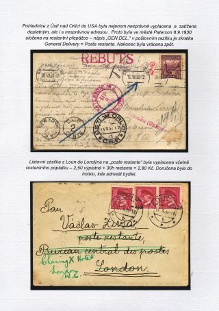 POSTLAGERND (mit Schwerpunkt auf dem Gebiet der Tschechoslowakei) – Blatt 76