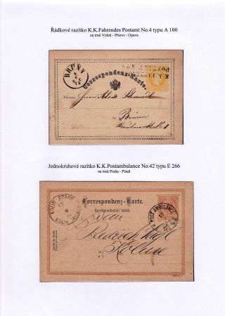 BAHNPOST AUF DEM TERRITORIUM DER TSCHECHOSLOWAKEI BIS 1939 – Blatt 4