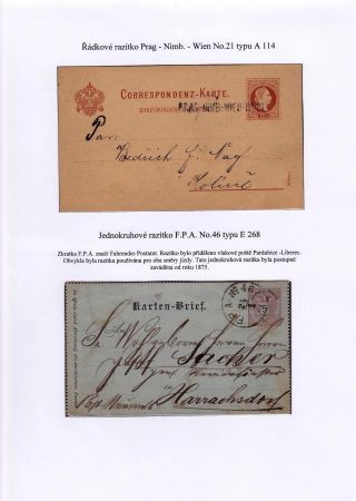 BAHNPOST AUF DEM TERRITORIUM DER TSCHECHOSLOWAKEI BIS 1939 – Blatt 5