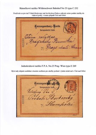 BAHNPOST AUF DEM TERRITORIUM DER TSCHECHOSLOWAKEI BIS 1939 – Blatt 7