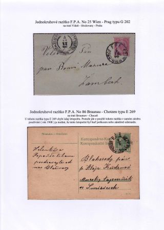 BAHNPOST AUF DEM TERRITORIUM DER TSCHECHOSLOWAKEI BIS 1939 – Blatt 8