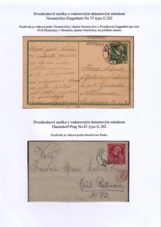 BAHNPOST AUF DEM TERRITORIUM DER TSCHECHOSLOWAKEI BIS 1939 – Blatt 10